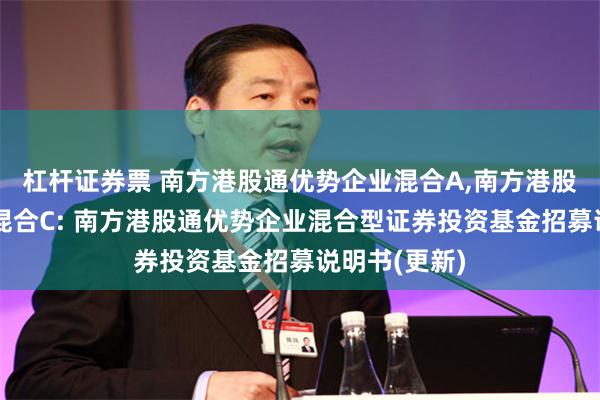 杠杆证券票 南方港股通优势企业混合A,南方港股通优势企业混合C: 南方港股通优势企业混合型证券投资基金招募说明书(更新)